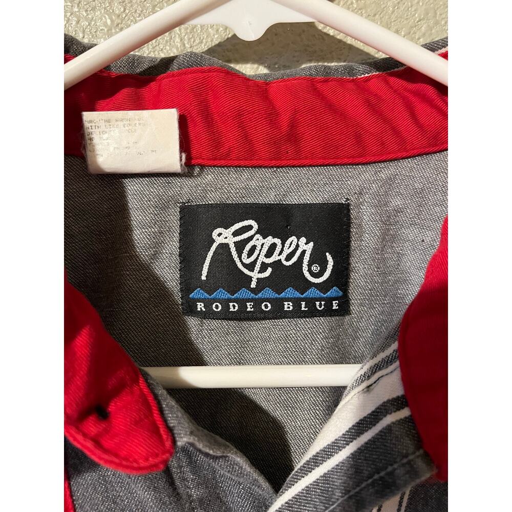 Roper men’s western shirt, snap front size large neck size 16 1/2 - Picture 2 of 5